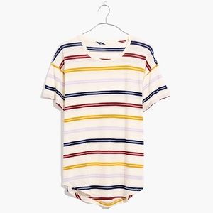 Madewell Whisper Cotton Crew Tee Joaquin Stripe
